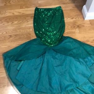 Mermaid skirt costume